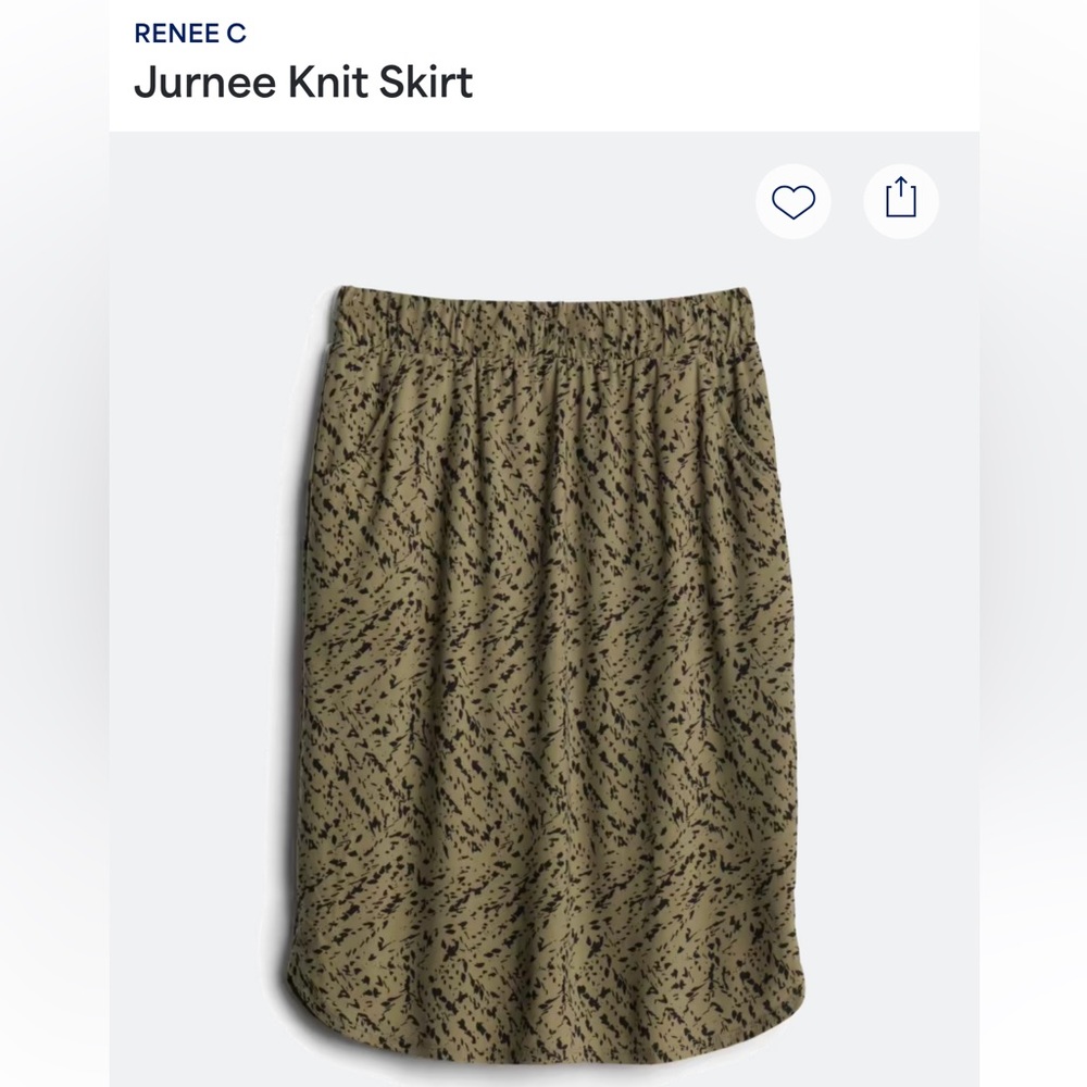 RENEE C
Jurnee Knit Skirt with Pockets!